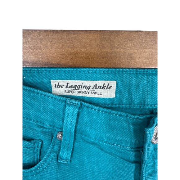 Adriano Goldschmied The Legging Ankle Super Skinny Jeans Turquoise Womens Sz 27 - Picture 3 of 10